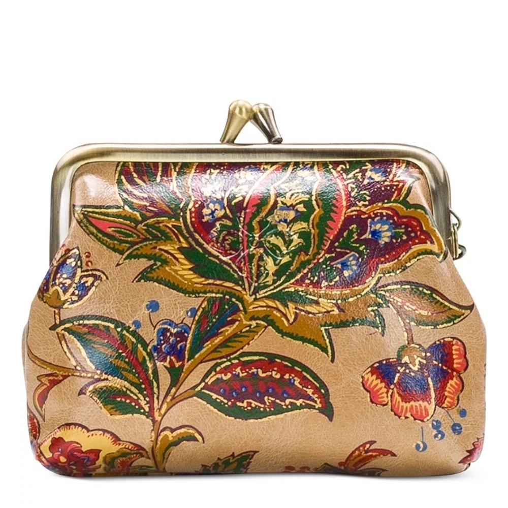 Patricia NashFrench Tapestry Large Leather Coin Purse